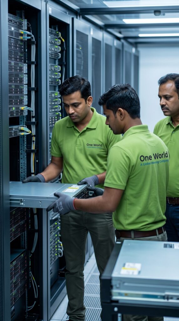 Data center migration project for Asian Paints Mumbai — server rack relocation by One World Logix