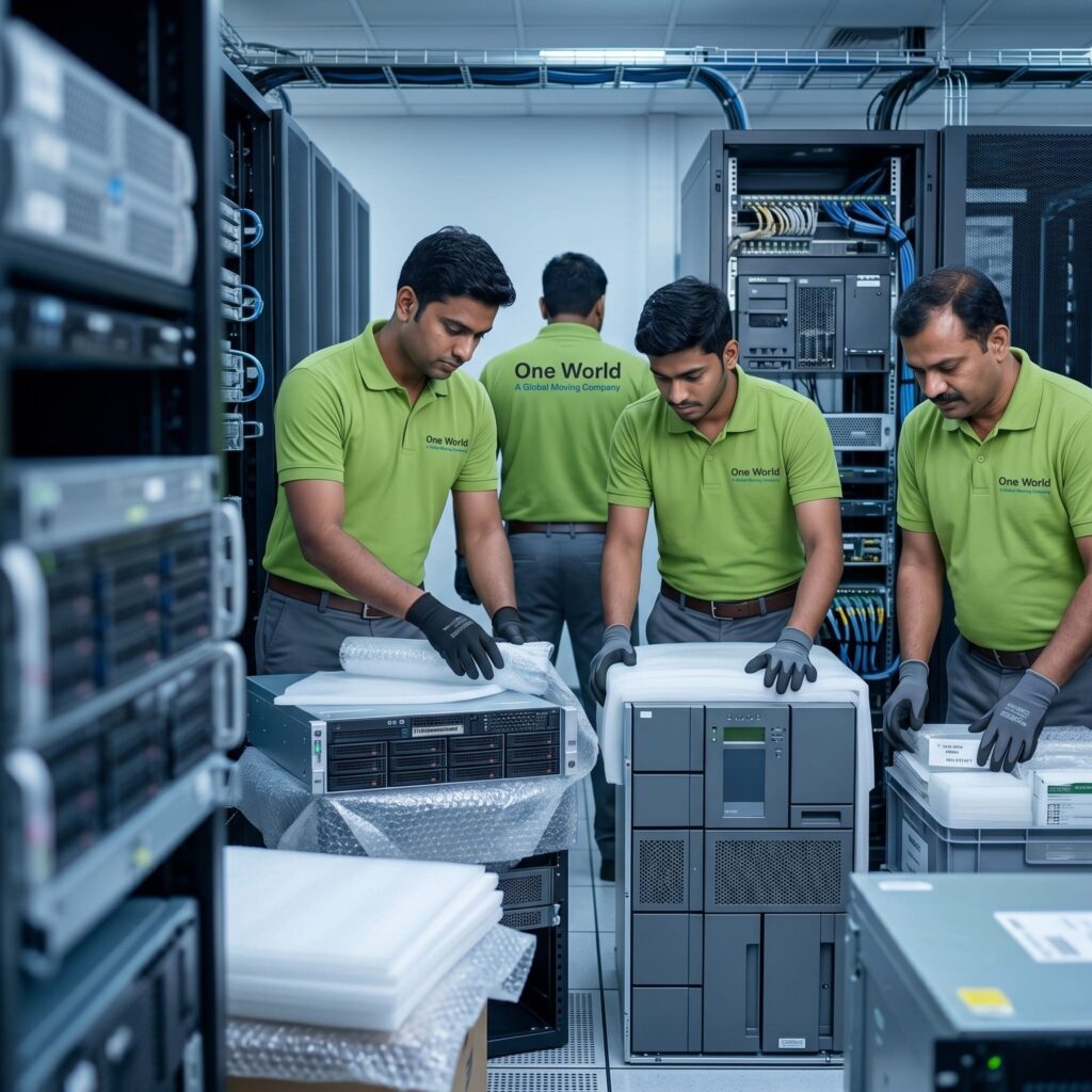 Storage array and tape library migration services India — One World Logix data center