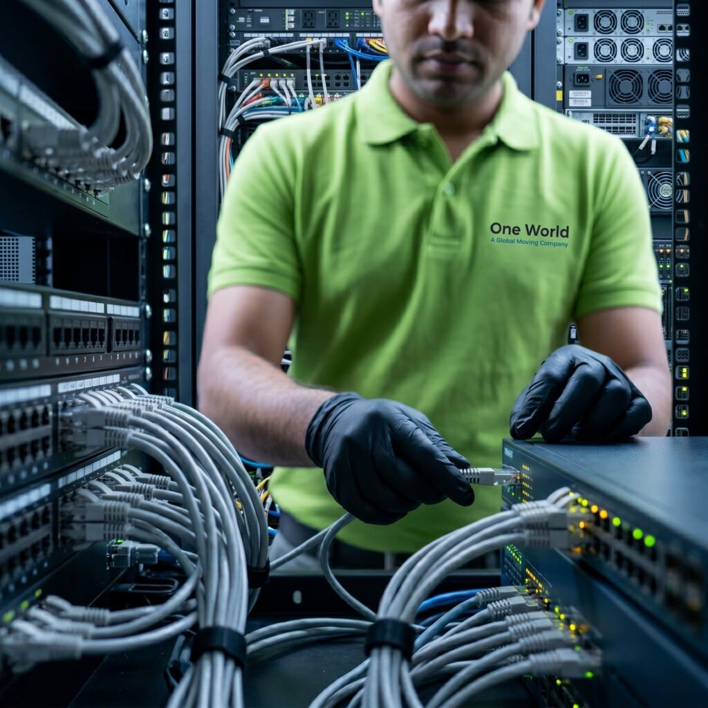 IT infrastructure migration services India — network and server relocation One World Logix